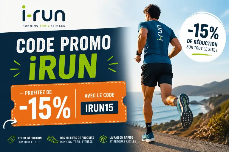 Code Promo i-Run 2026 : -15% sur tout le site (IRUN15) | SummitsRiders