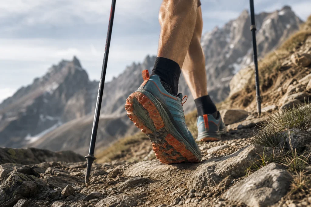 un homme qui s'entraine pour son premier trail