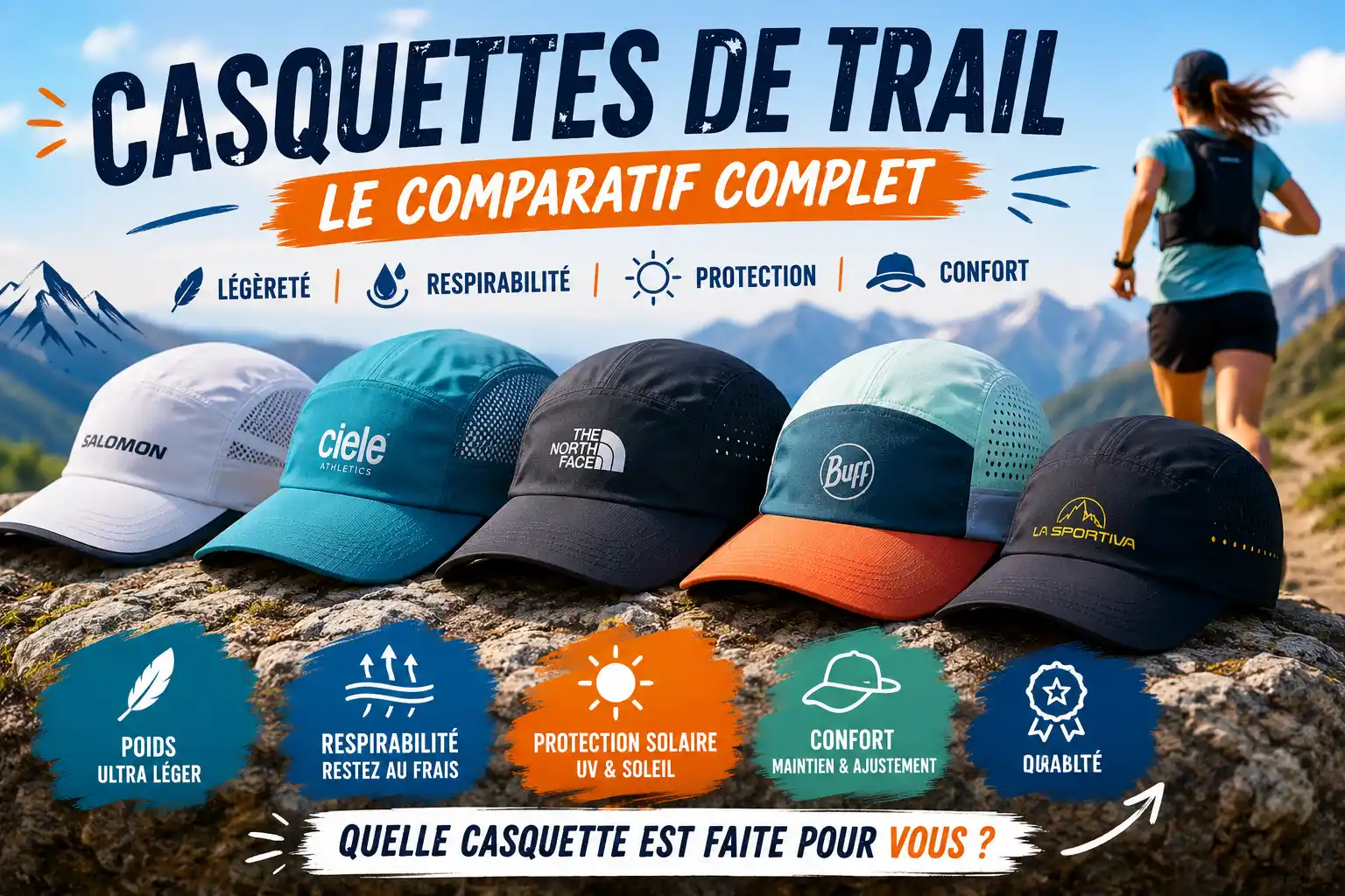 Meilleure Casquette de Trail 2026 — Comparatif : Ciele, Compressport, Adidas…